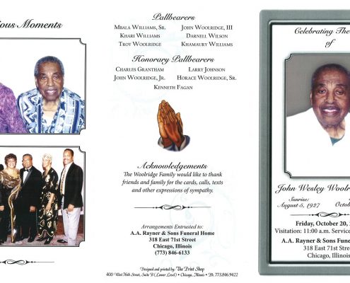 John Wesley Woolridge Sr Obituary