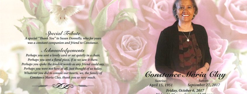 Constance Maria Clay Obituary