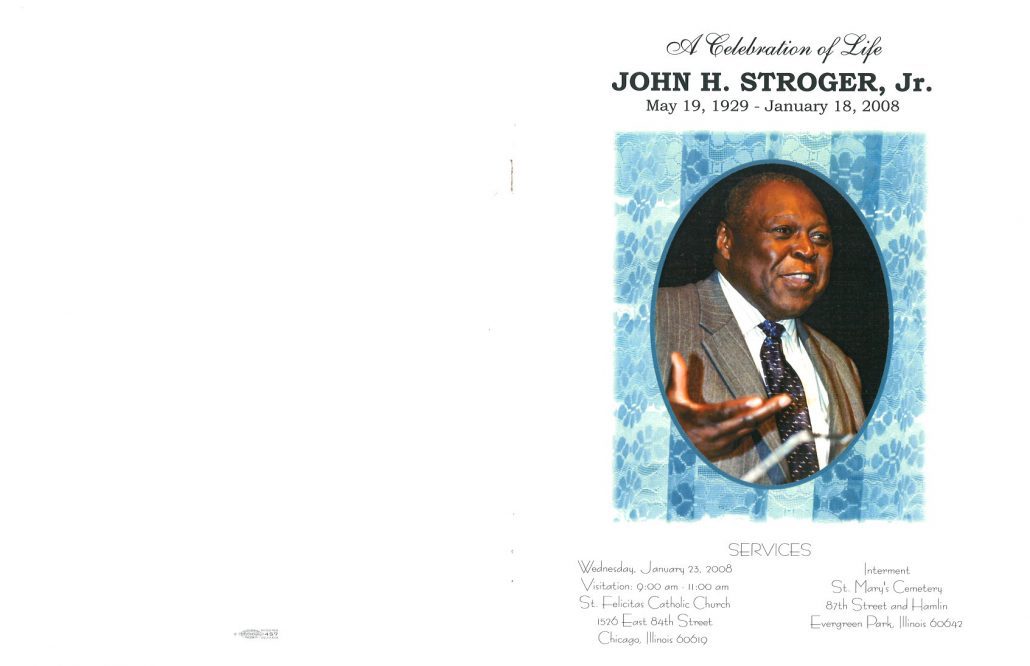 John H Stroger Jr Obituary