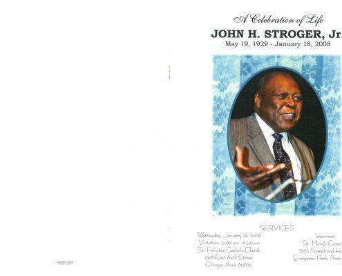 John H Stroger Jr Obituary
