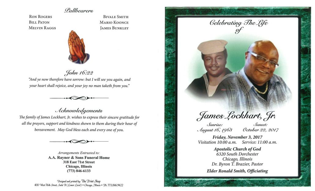 James Lockart Jr Obituary