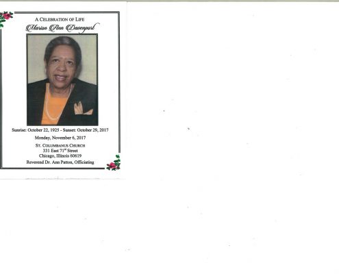Marion Ann Davenport Obituary