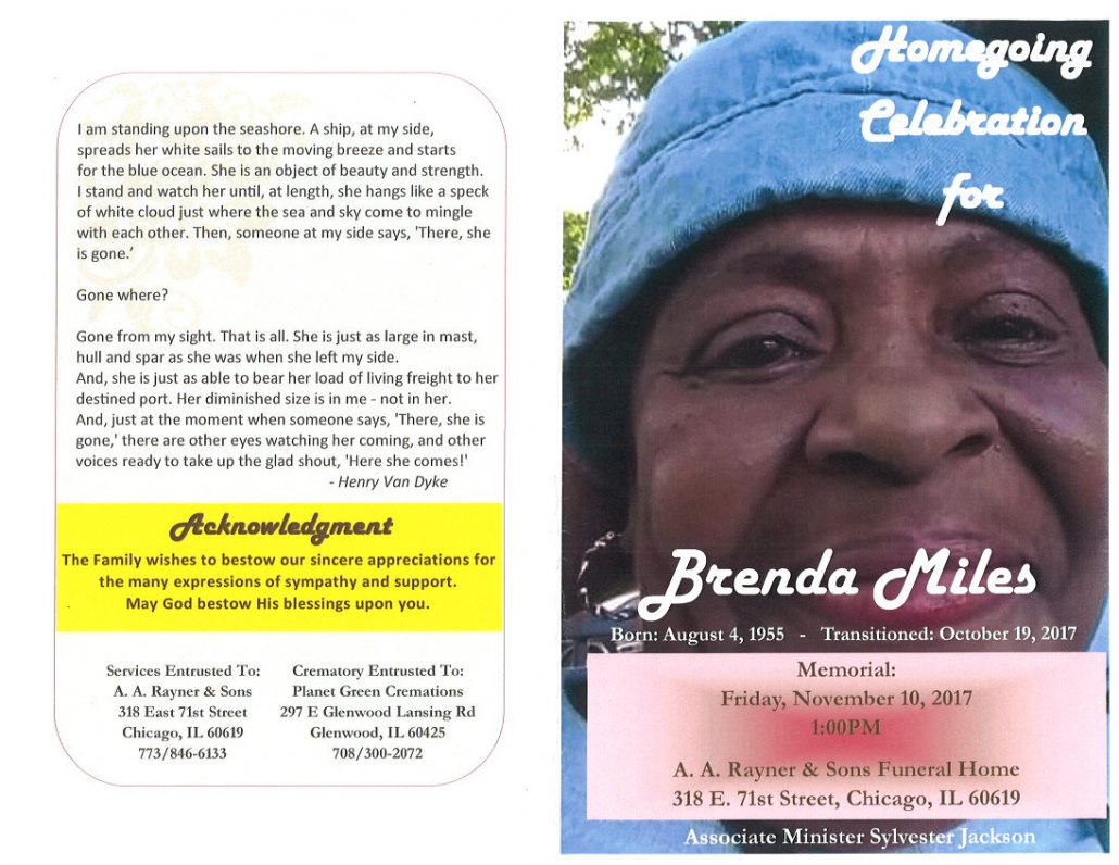 Brenda Miles Obituary