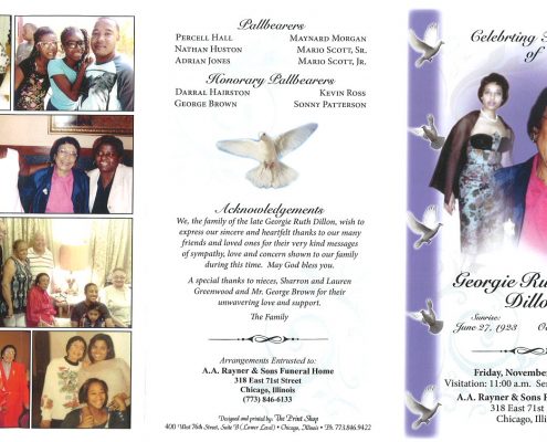 Georgie Ruth Hall Dillon Obituary