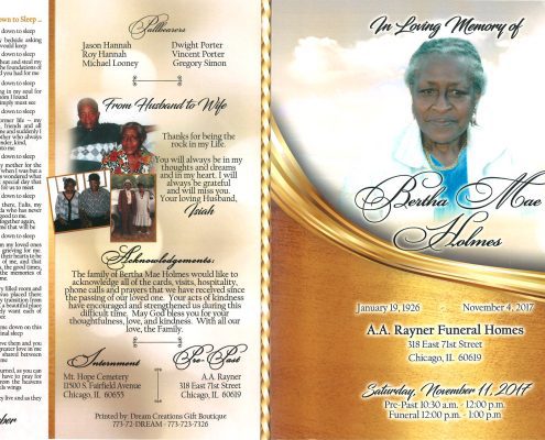 Bertha Mae Holmes Obituary