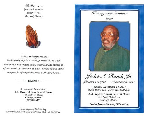 Jodie A Rand Jr Obituary