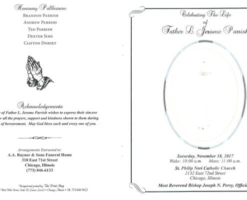 Father L Jerome Parrish Obituary
