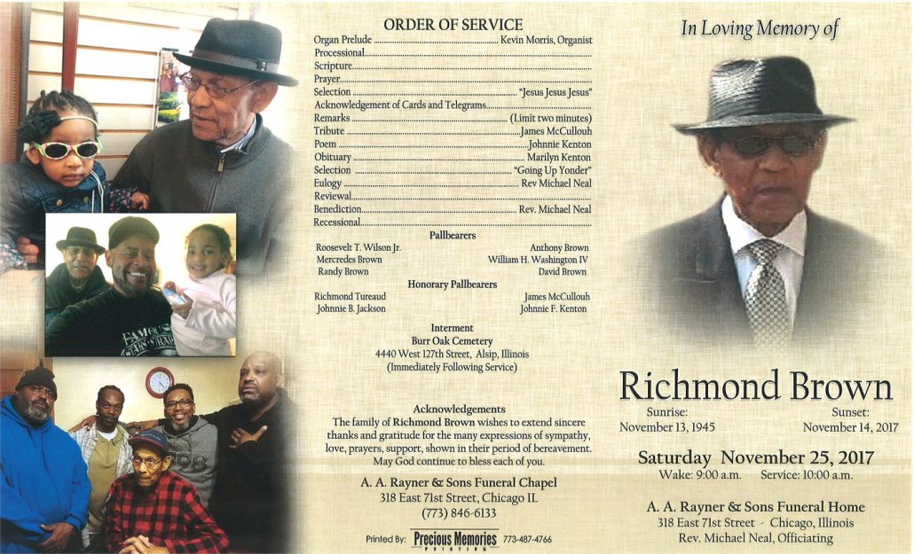 Richmond Brown Obituary