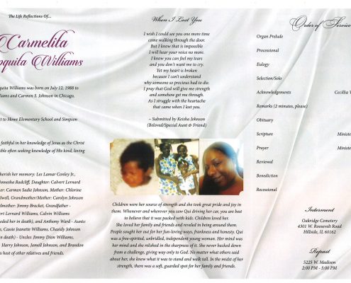 Carmelita Japquita Williams Obituary