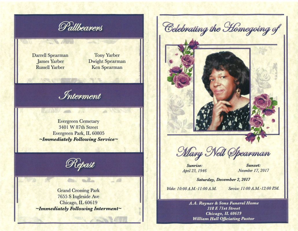 Mary Nell Spearman Obituary
