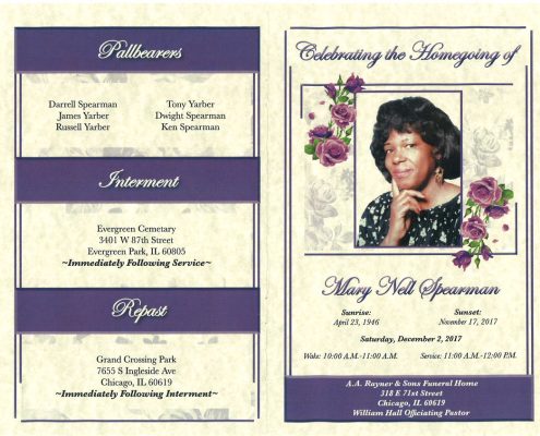 Mary Nell Spearman Obituary