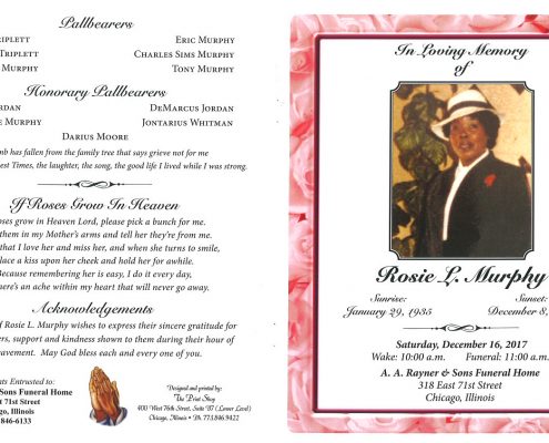 Rosie L Murphy Obituary