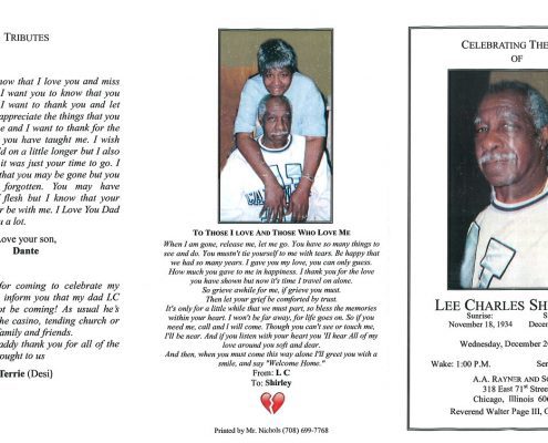 Lee Charles Sheffield Obituary