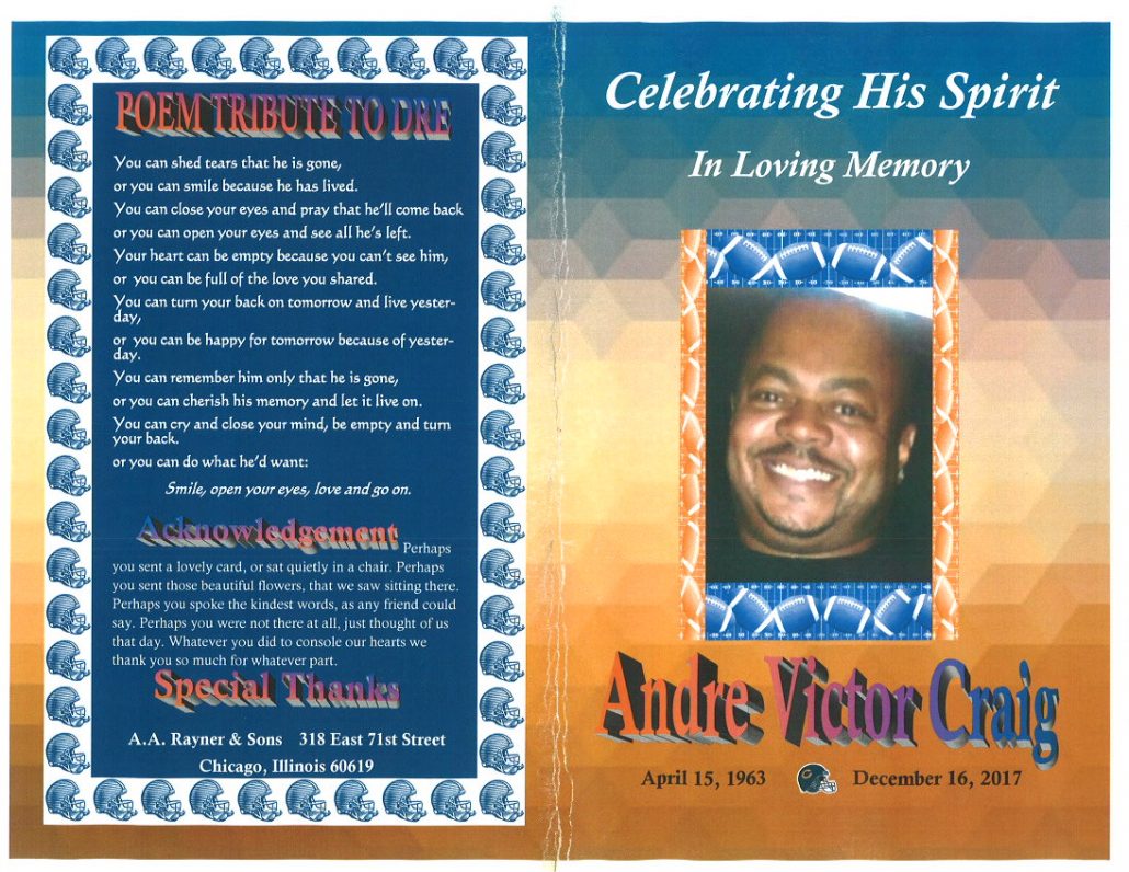 Andre Victor Craig Obituary