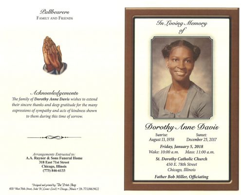 Dorothy Ann Davis Obituary