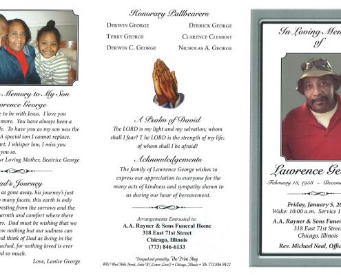 Lawrence George Obituary