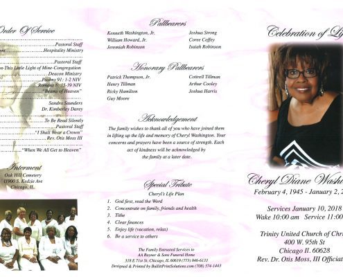 Cheryl Diane Washington Obituary