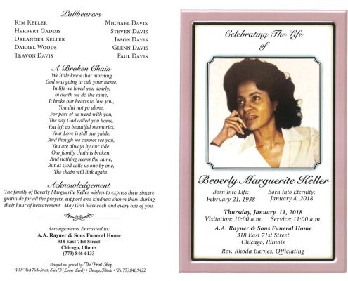 Beverly Marguerite Keller Obituary