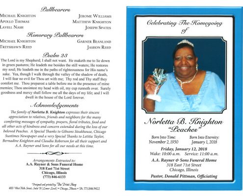 Norletta B Knighton Obituary