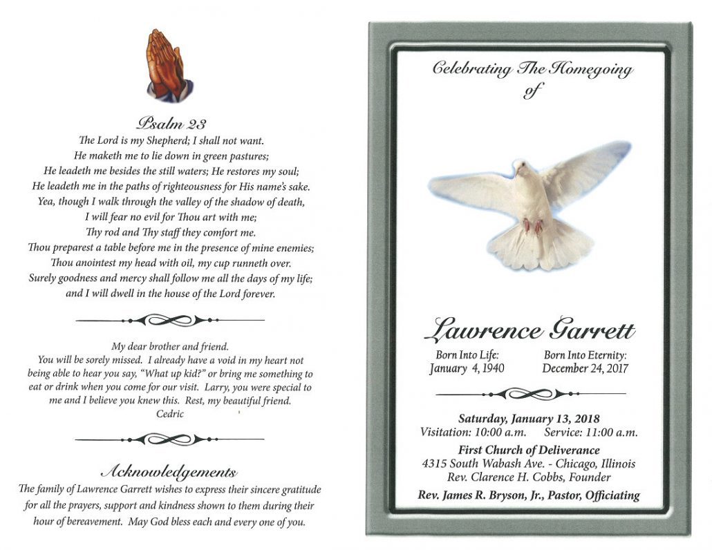 Lawrence Garrett obituary
