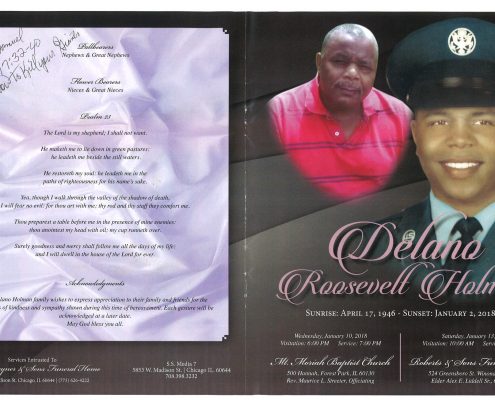 Delano Roosevelt Holman Obituary