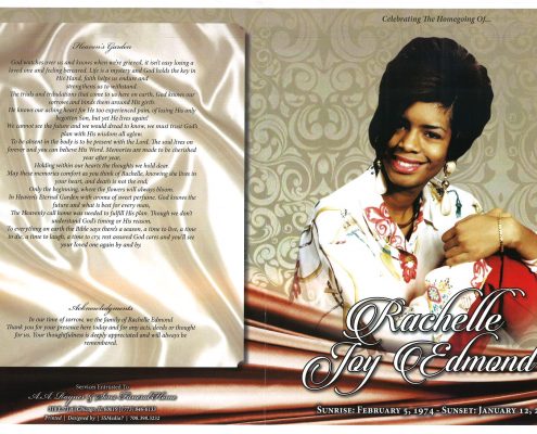 Rachelle Joy Edmond Obituary