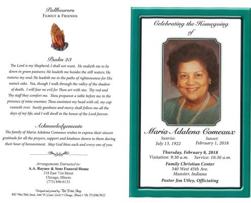 Maria Adalena Comeaux Obituary