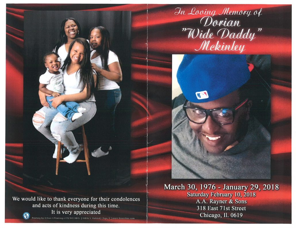 Dorian Wide Daddy Mckinley Obituary