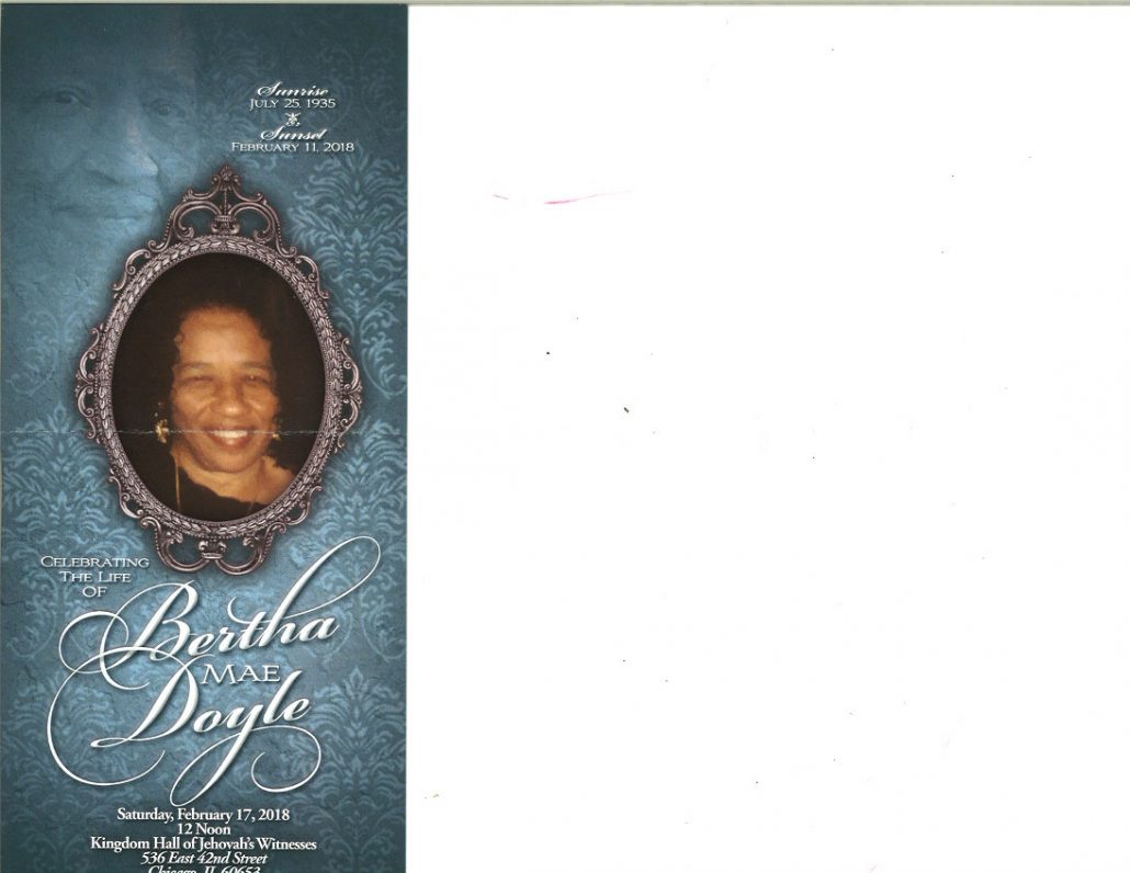 Bertha Mae Doyle Obituary