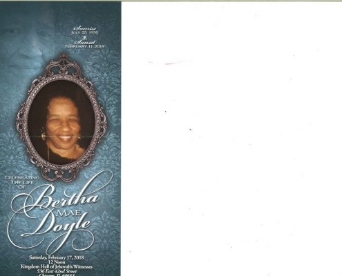 Bertha Mae Doyle Obituary