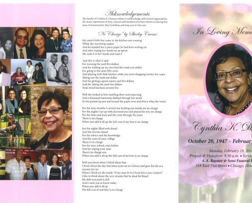 Cynthia K Duncan Obituary