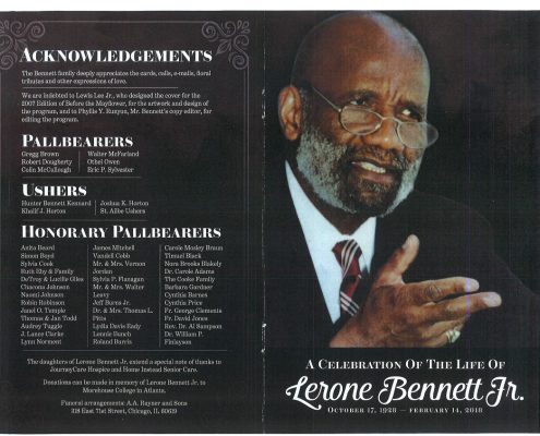 Lerone Bennett Jr Obituary