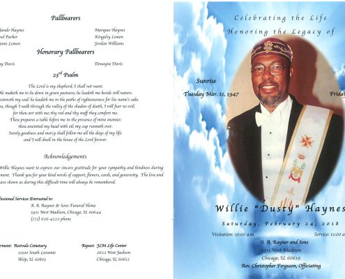 Willie Dusty Haynes Obituary
