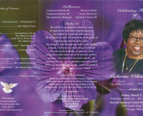 Catherine Wilkins Harper Obituary