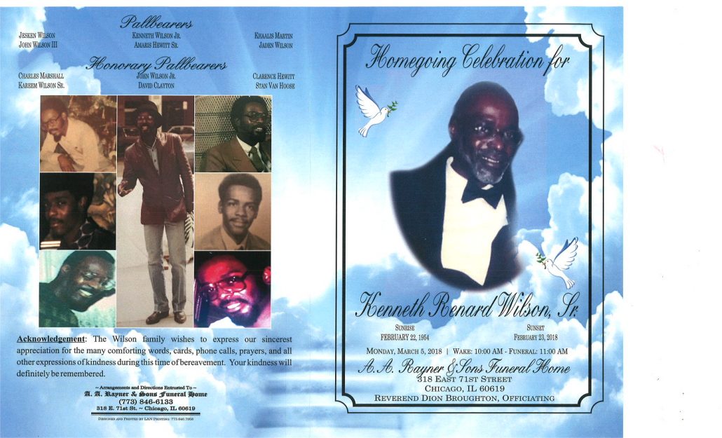 Kenneth Renard Wilson Sr Obituary