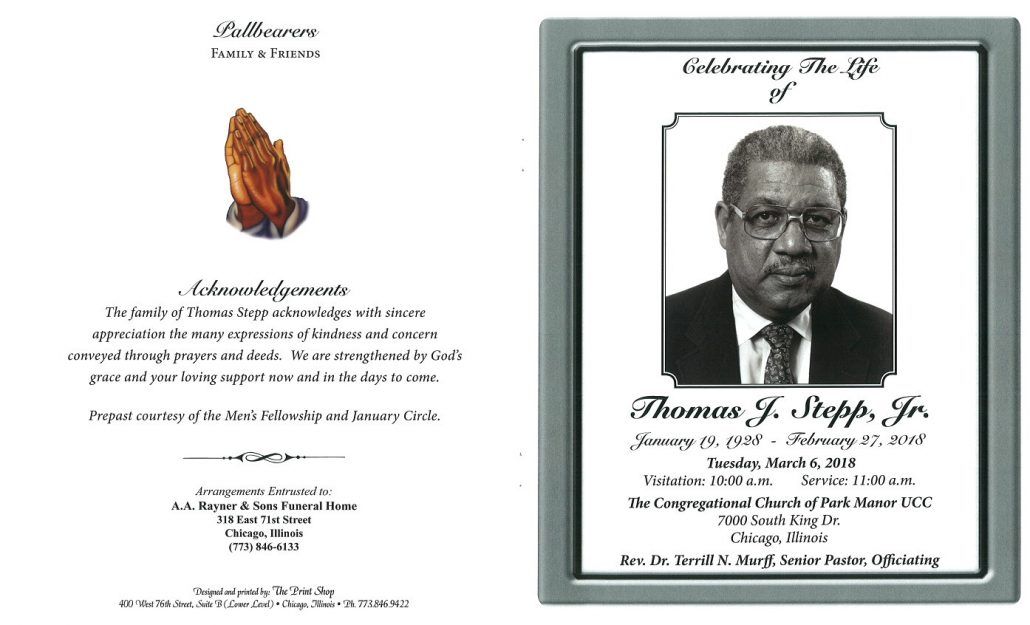 Thomas J Stepp Jr Obituary