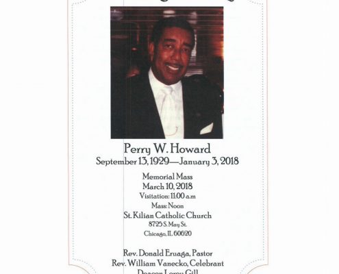 Perry W Howard Obituary