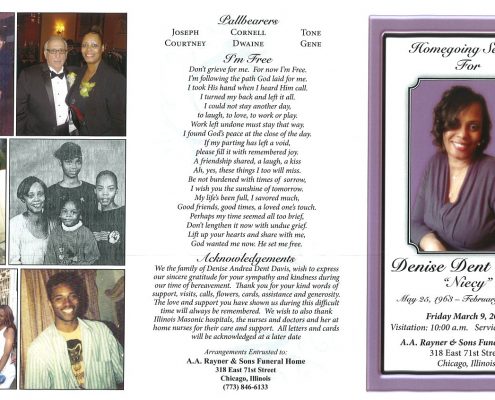 Denise Dent Davis Obituary