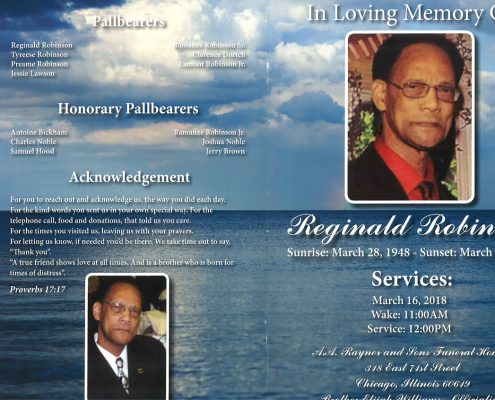 Reginald Robins Obituary