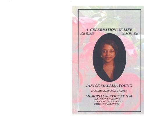 Janice Mallisa Young Obituary