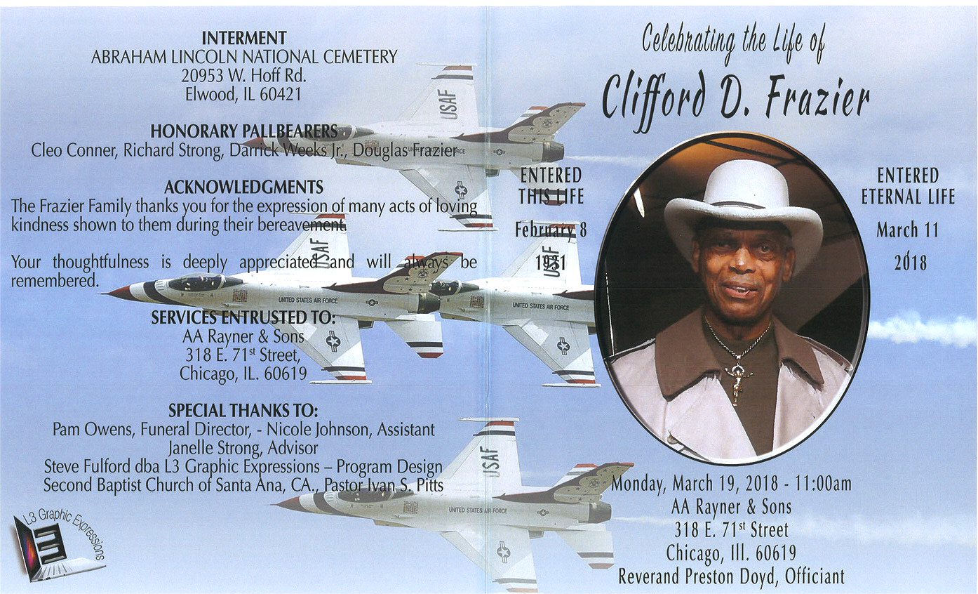 Clifford D Frazier Obituary | AA Rayner And Sons Funeral Homes