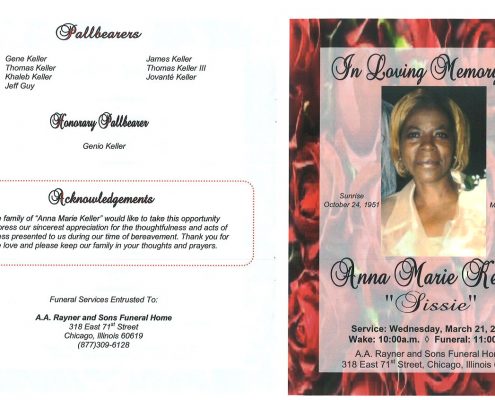 Anna Marie Keller Obituary