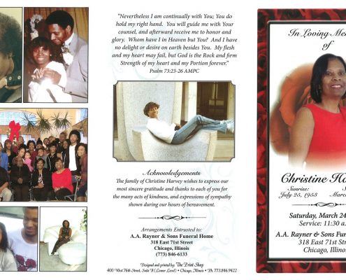 Christine Harvey Obituary