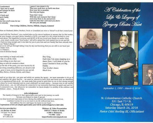 Gregory Bates Hart Obituary