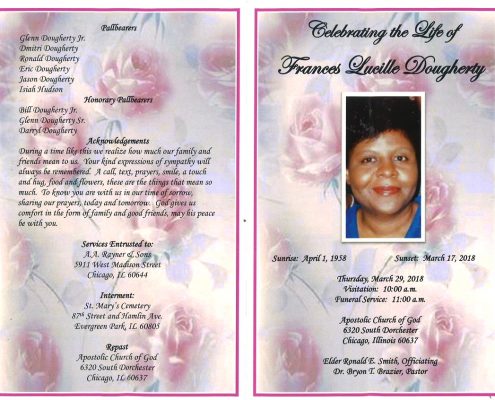 Frances Lucille Dougherty Obituary