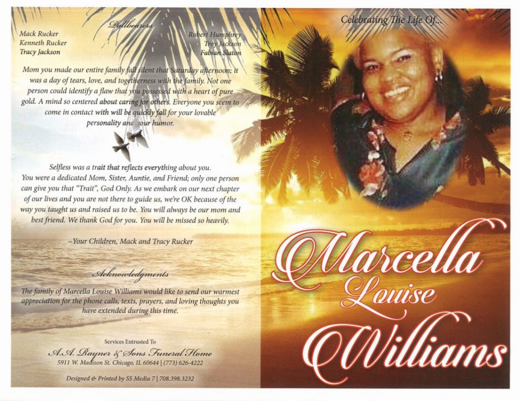 Marcella Louise Williams Obituary