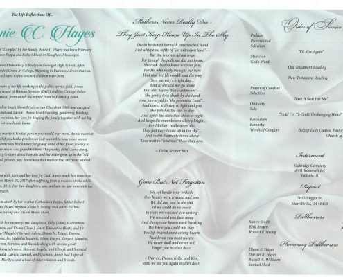 Annie C Hayes Obituary