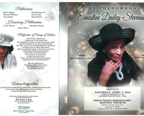 Ernestine Dailey Stevenson obituary