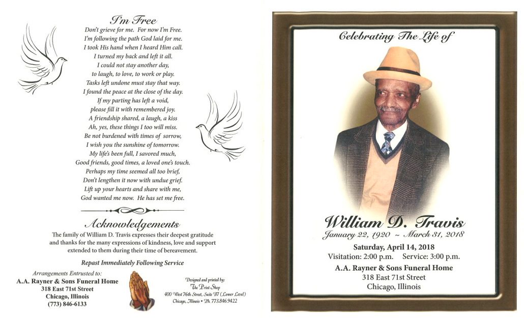 William D Travis Obituary