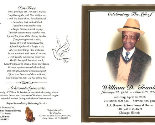 William D Travis Obituary